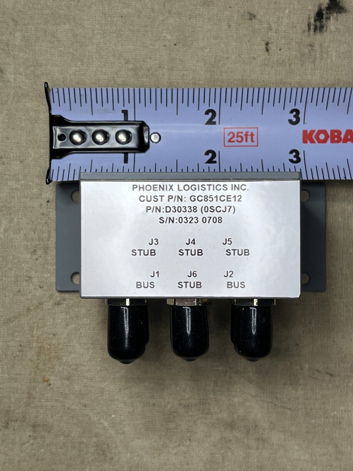 AIRCRAFT PROWLER EA-6B PHOENIX D30338 DIRECTIONAL COUPLER JACK 5985-01-469-2492