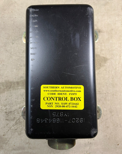 M939 TRUCK SERIES SAW-4721642 PROTECTIVE CONTROL BOX 11664348 2920-00-472-1642