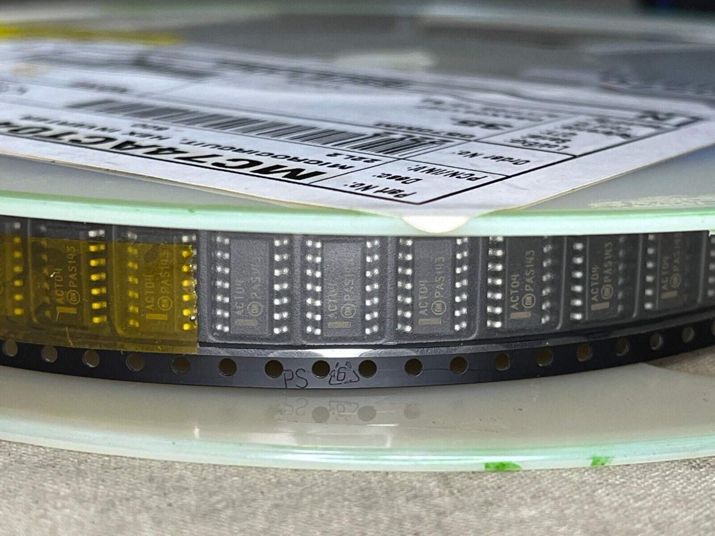 20 EA ITT INDUSTRIES MC74ACT04D MICROCIRCUIT HEX INVERTER MOTOROLA ACT04