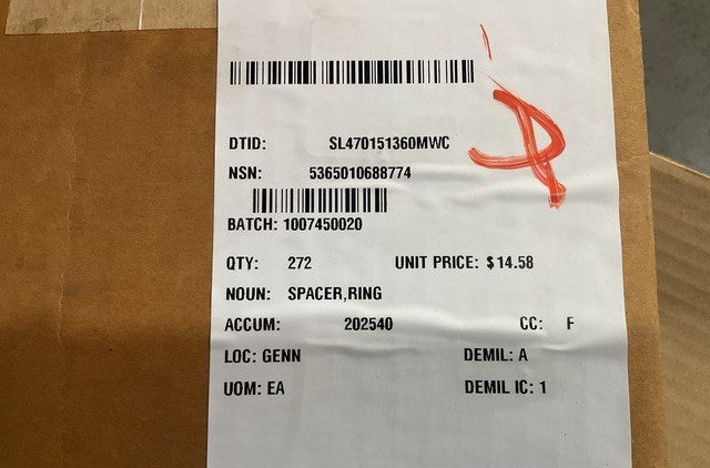 Ring Spacer M-198 NSN 5365-01-068-8774 - photo 5