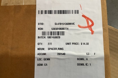 Ring Spacer M-198 NSN 5365-01-068-8774 - photo 5