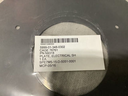 HMMWV HUMMER H1, M-113A1, M9 ACE N9318 ELECTRICAL SHIELD PLATE 5999-01-348-0302