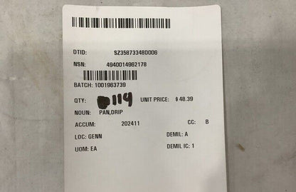 M998 HMMWV, M997A2 12469522 DRIP PAN HEATER GRILL SET LH RH 4940-01-496-2178 USA