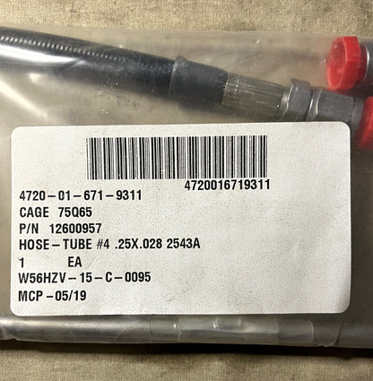OSHKOSH 12600957 HOSE TUBE NONMETALLIC ASSEMBLY 4720-01-671-9311