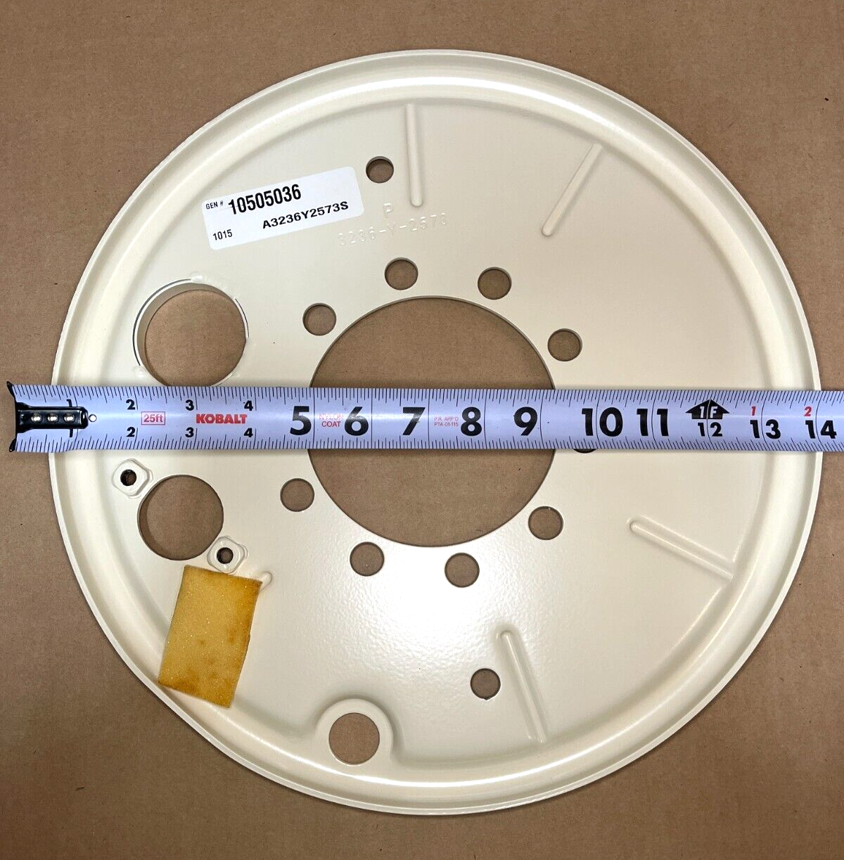 LAV-25 AN/MLQ-36 E09477M BRAKE BACKING PLATE LEFT SIDE 10505036 2530-01-164-3286
