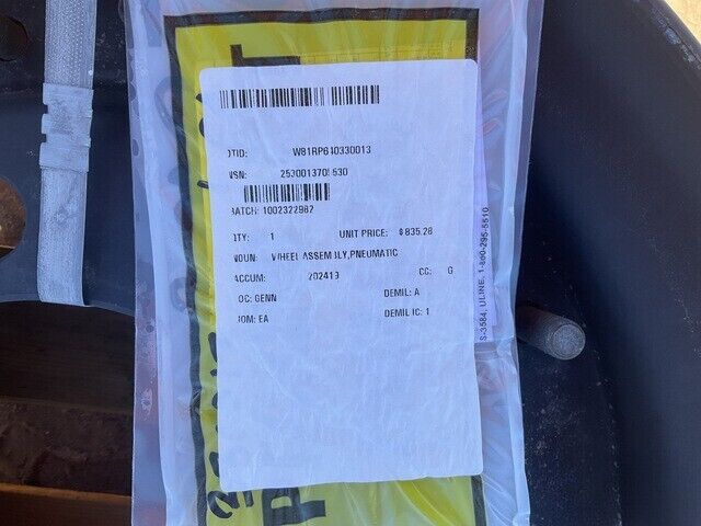 FMTV LMTV 12417333 10 HOLE BUDD STYLE RIM PNEUMATIC TIRE WHEEL 2530-01-370-5530