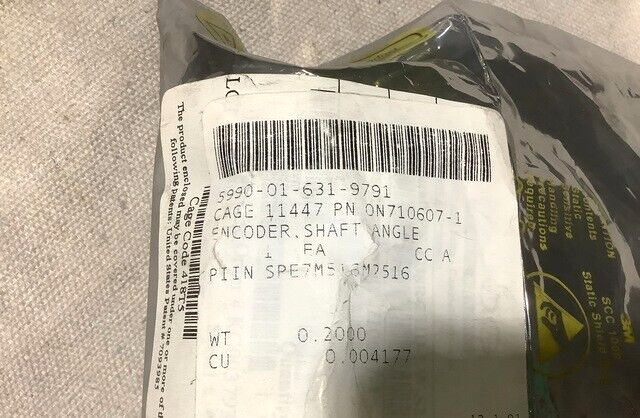 SHIPBOARD COMBAT L3 0N710607-1 SHAFT ANGLE DIGITAL ENCODER 5990-01-631-9791