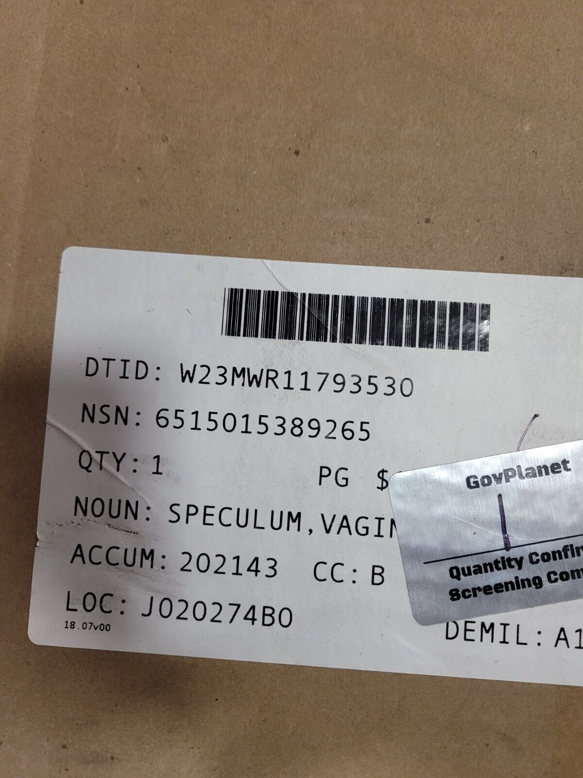 SPECULUM VAGINAL PRELUBRICATED CLEAR DISPOSABLE 100S 58601 welch ALLYN 4 BOXES