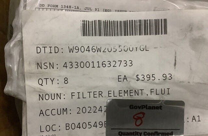 M936 5 TON TRUCK PARKER-HANNIFIN 901422 FLUID FILTER ELEMENT 4330-01-163-2733
