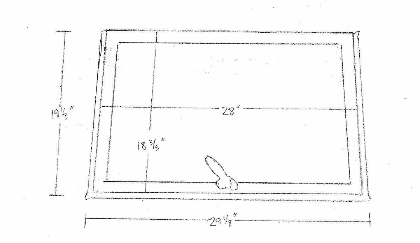 M35A2 Dodge M37 M43 INNER COMPLETE WINDSHIELD FRAME FOR 2.5 AND 5 TON W/ HINGE