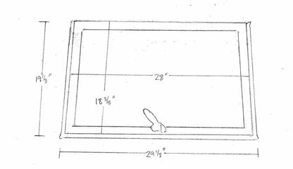 M35A2 Dodge M37 M43 INNER COMPLETE WINDSHIELD FRAME FOR 2.5 AND 5 TON W/ HINGE