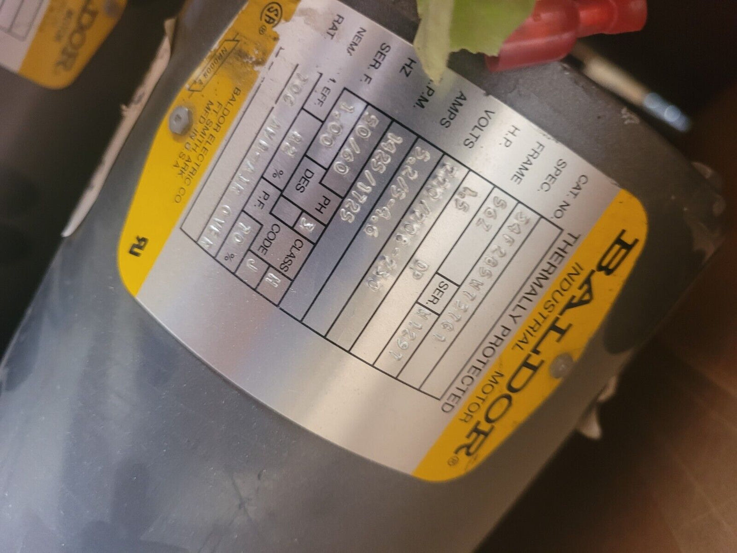 6105-01-395-2547	77499 BALDOR MOTOR 13229E6156 1425/ RPM 1.5 HP 220 V