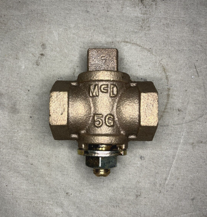 AIRCRAFT B-52 , GENERATOR 3KW 1/2" COPPER ALLOY PLUG COCK 4820-00-136-1085