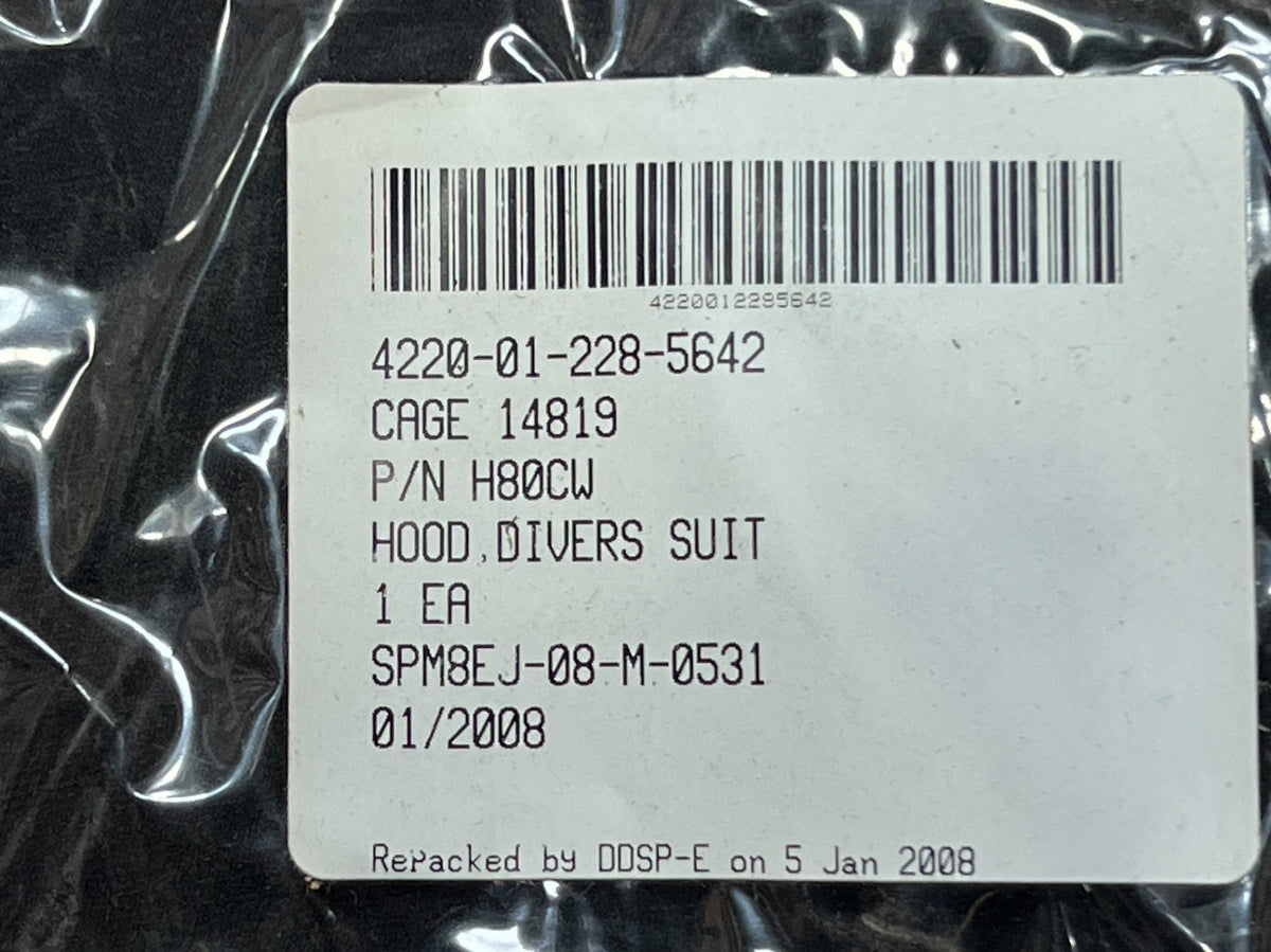Diver 's Suit Hood H80CW NSN 4220-01-228-5642 - photo 5