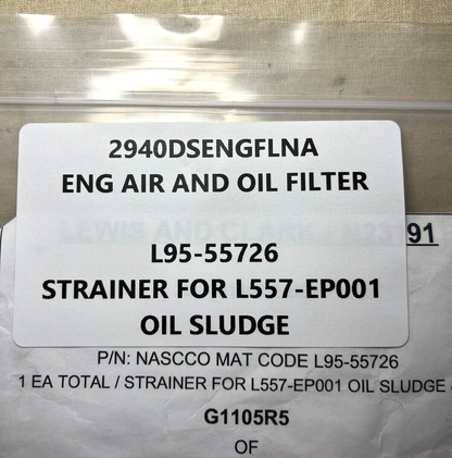 NEW L95-55726 STRAINER FOR L557-EP001 OIL SLUDGE USA-STOCK