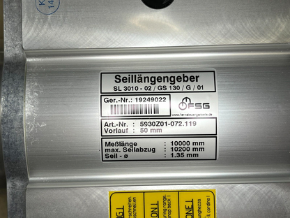 M FSG 5930Z01-072.119 ROPE LENGTH SENSOR FITS RT 240, DVD 6625-01-479-2232