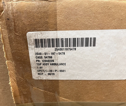 HMMWV CHMMWV 1-1/4 TON 12340226 5581438 AMBULANCE BODY COVER 2540-01-197-5478