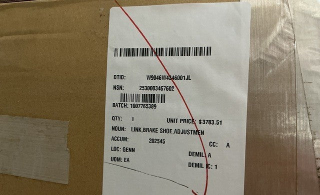 Adjustment Lever Link 8721954 NSN 2530-00-346-7602 - photo 4