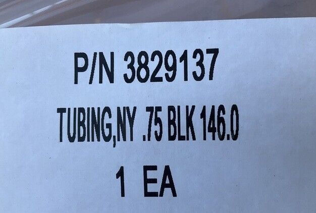 MRAP - COUGAR ISS 1.0, 1.5 OSHKOSH 3829137 NONMETALLIC TUBING NY.75 BLACK 146.0