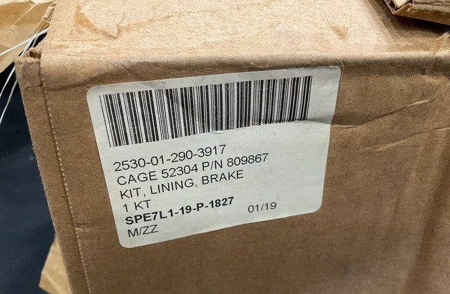 Brake Lining Kit 809867 NSN 2530-01-290-3917 - photo 5