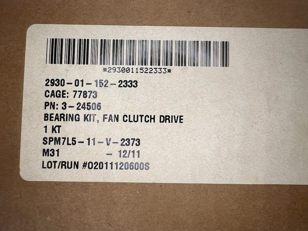 Drive Fan Parts Kit 3-24506 NSN 2930-01-152-2333 - photo 4
