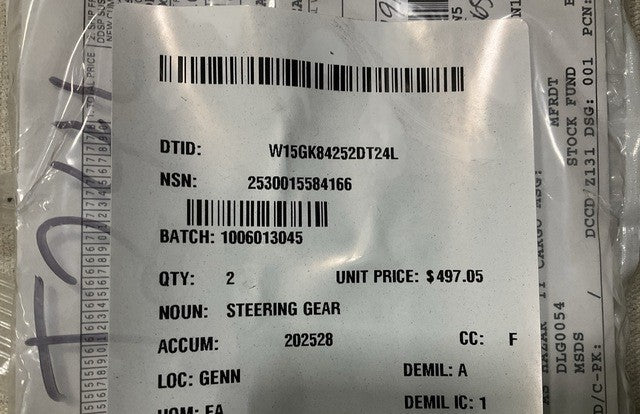 Steering Gear 3601129 NSN 2530-01-558-4166 - photo 6