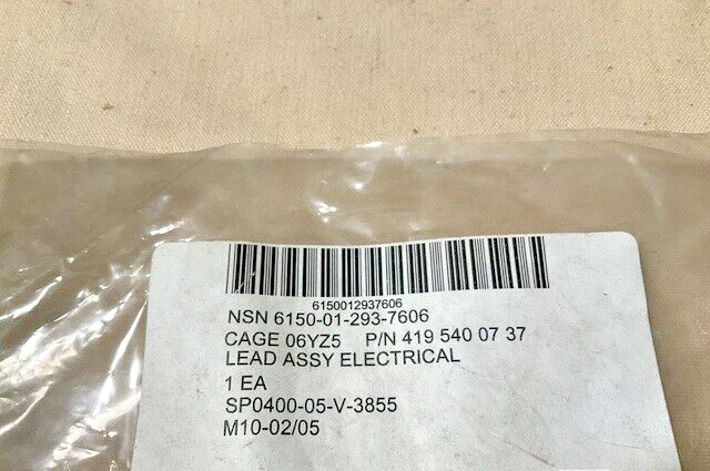BADGER TRUCK 4195400737 ELECTRICAL LEAD ASSEMBLY 419 540 06 37 6150-01-293-7606