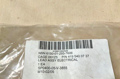 BADGER TRUCK 4195400737 ELECTRICAL LEAD ASSEMBLY 419 540 06 37 6150-01-293-7606