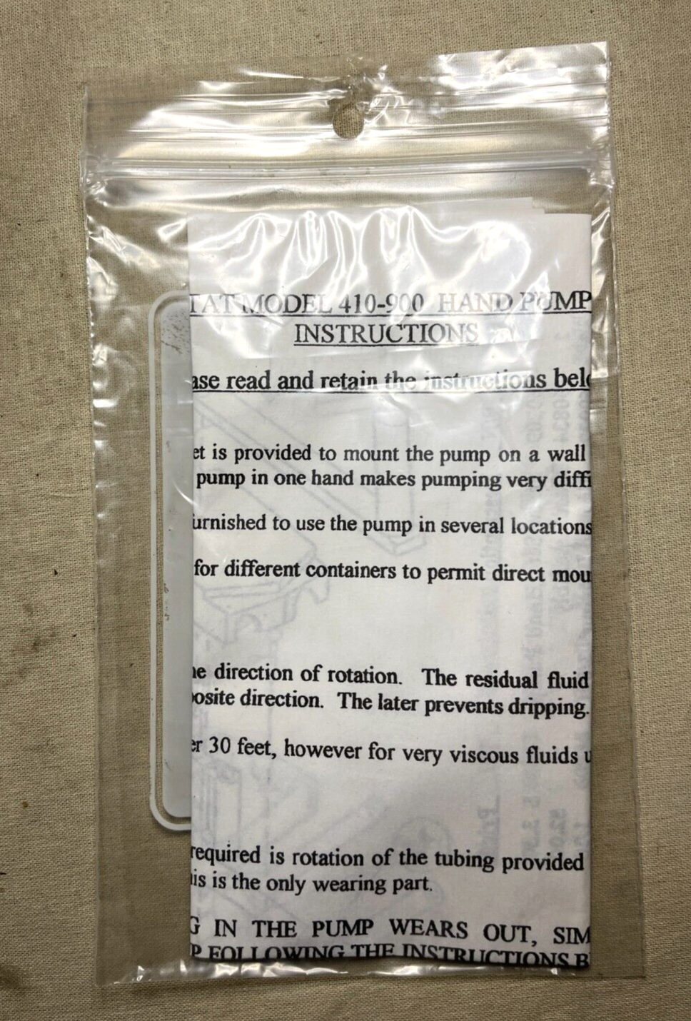 TAT MANUAL ROTARY PUMP 410-900-0.5IN 410-900-1/2 7010400 4320-01-414-8018 USA