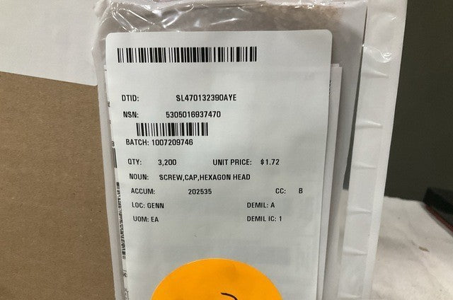 Head Cap Screw M1167 NSN 5305-01-693-7470 - photo 4
