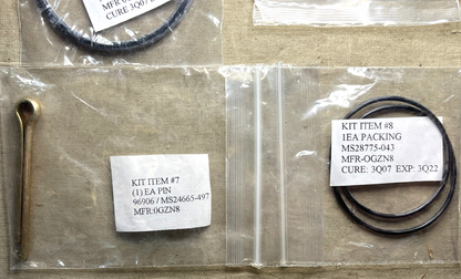 BRADLEY M2 M3 TORSION BAR PARTS KIT 57K0391 10088244 2530-01-296-4897