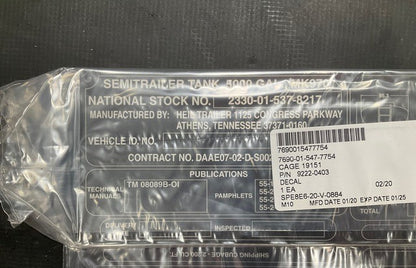 Fuel Tank Lynn Electronics 5000GAL NSN 7690-01-547-7754 - photo 2