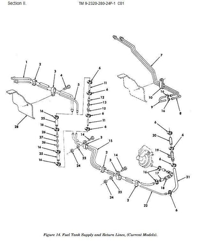 M998 HMMWV 12342953-1 FUEL TANK RETURN CHECK VALVE 0725267 4820-01-430-4132 NOS