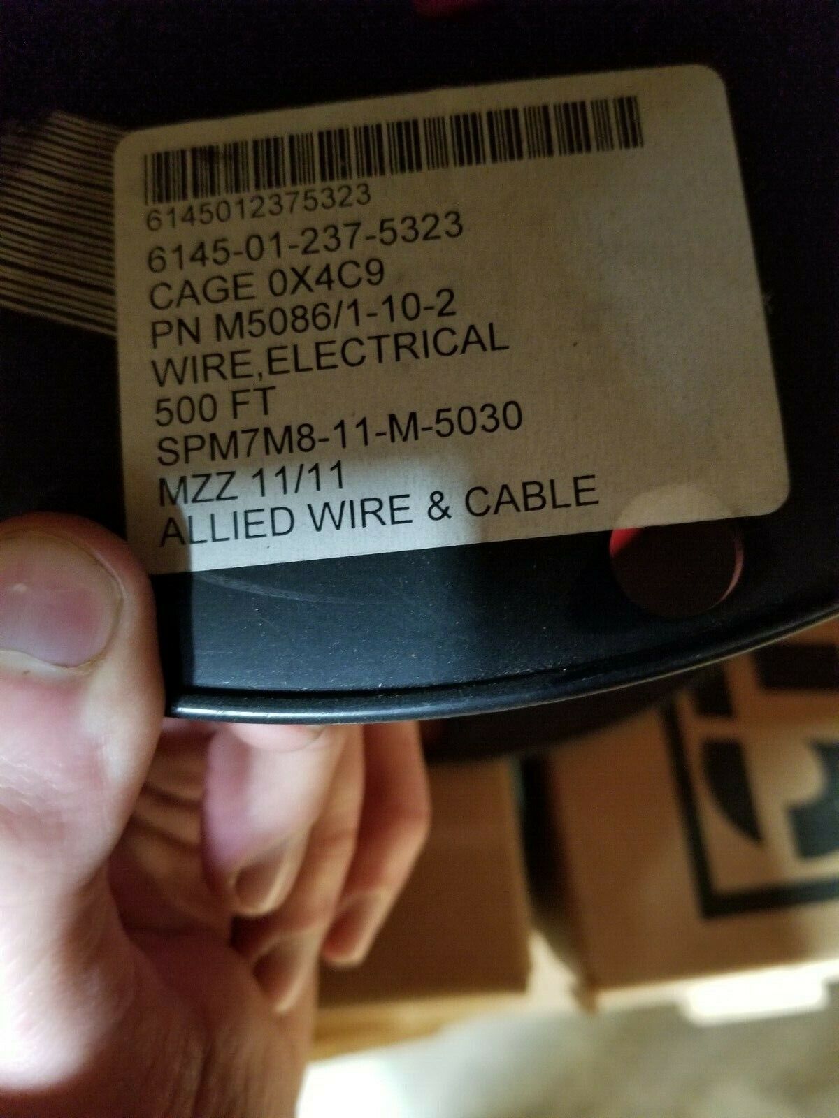 Wire (500Feet)  M5086/1-10-2 SAE-AS50861/1	 AS50861/1 M5086/1-10-2 Allied Wire