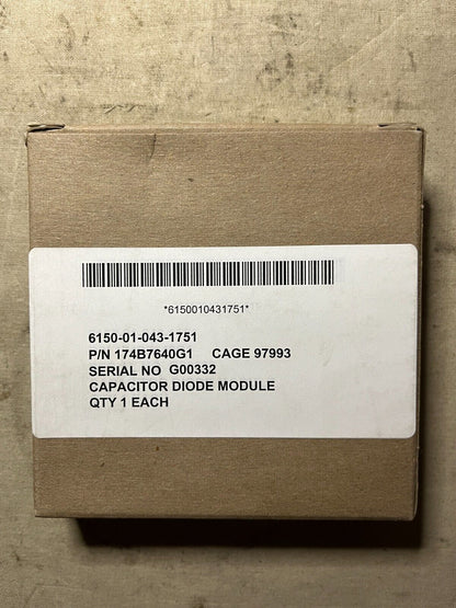 GENERAL DYNAMICS 174B7640G1 CAPACITOR DIODE MODULE 6150-01-043-1751 USA