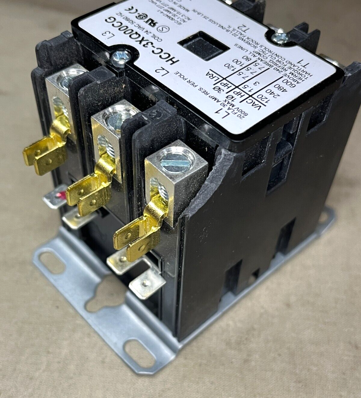 INSINGER HCC-3XQ00CG COIL 24V 30A MAGNETIC CONTACTOR DE1-109 6110-01-529-2102