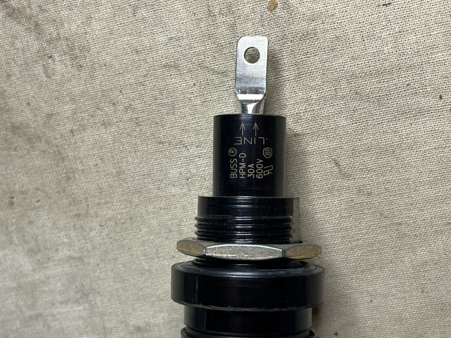 EATON BUSSMANN LIMITRON KTK-5 20A 600V 1-1/2'' 30A HPM-D FUSEHOLDER PANEL MOUNT