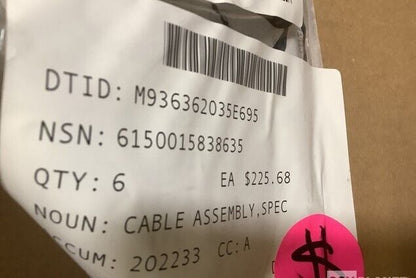 OSHKOSH 3857885 CABLE ASSEMBLY NSN 6150-01-583-8635 MRAP-MATV