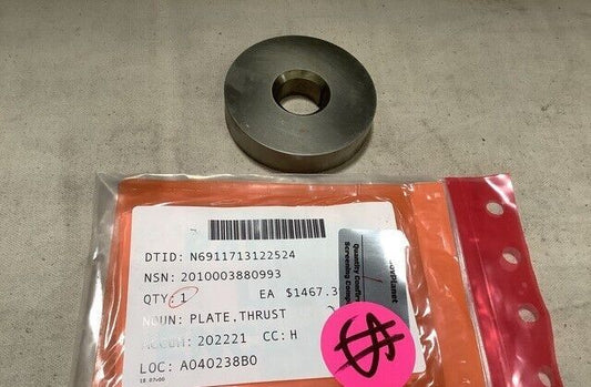 GENUINE SIEMENS ENERGY S2406J SG2502PC78 W121DSX1 THRUST PLATE 2010-00-388-0993