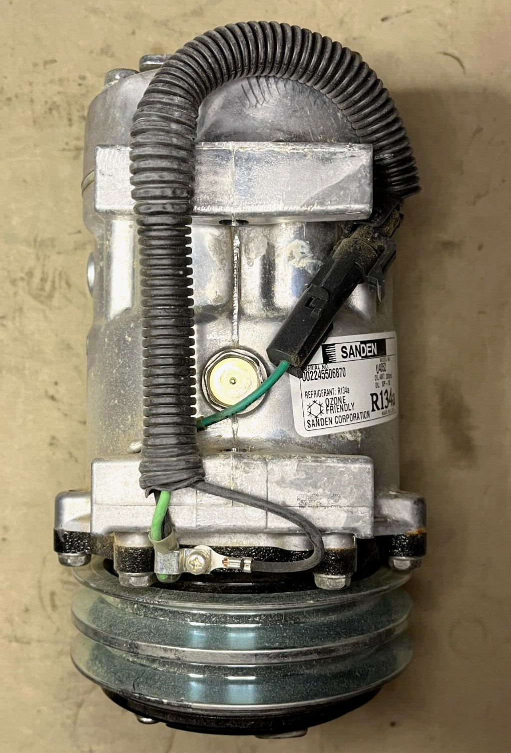 GENUINE SANDEN U4052 MRAP REFRIGERATION A/C COMPRESSOR R134A 1992-RR3 24V
