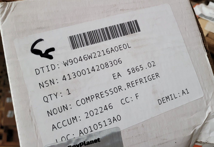 HMMWV HUMMER T-39 M1114 Compressor 4130-01-420-8306 RCSK17567 04-04534