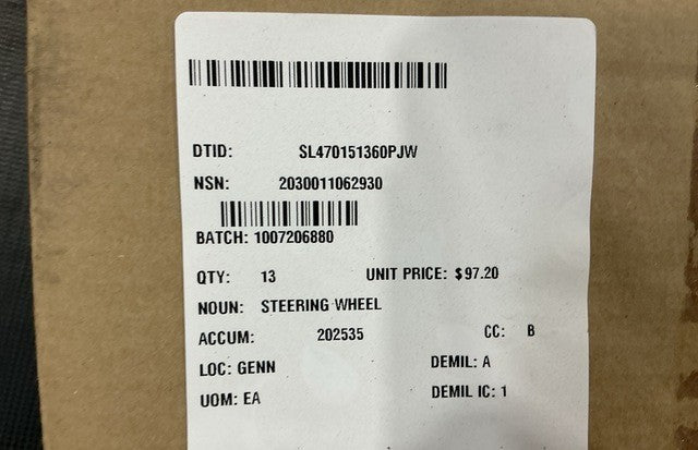 Steering Wheel D037866 NSN 2030-01-106-2930 - photo 4
