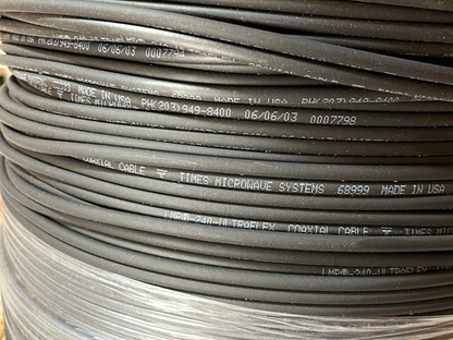 COMPLETE SPOOL OF GAMMA VACUUM RADIO FREQUENCY CABLE 360273 6145-01-621-4388