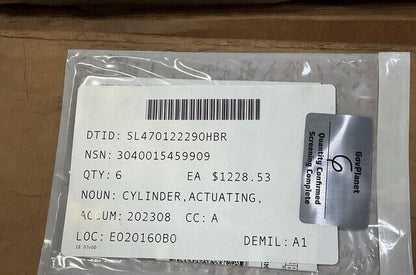 MRAP BUFFALO MK2A2 37386 LINEAR ACTUATING CYLINDER 3040-01-545-9909