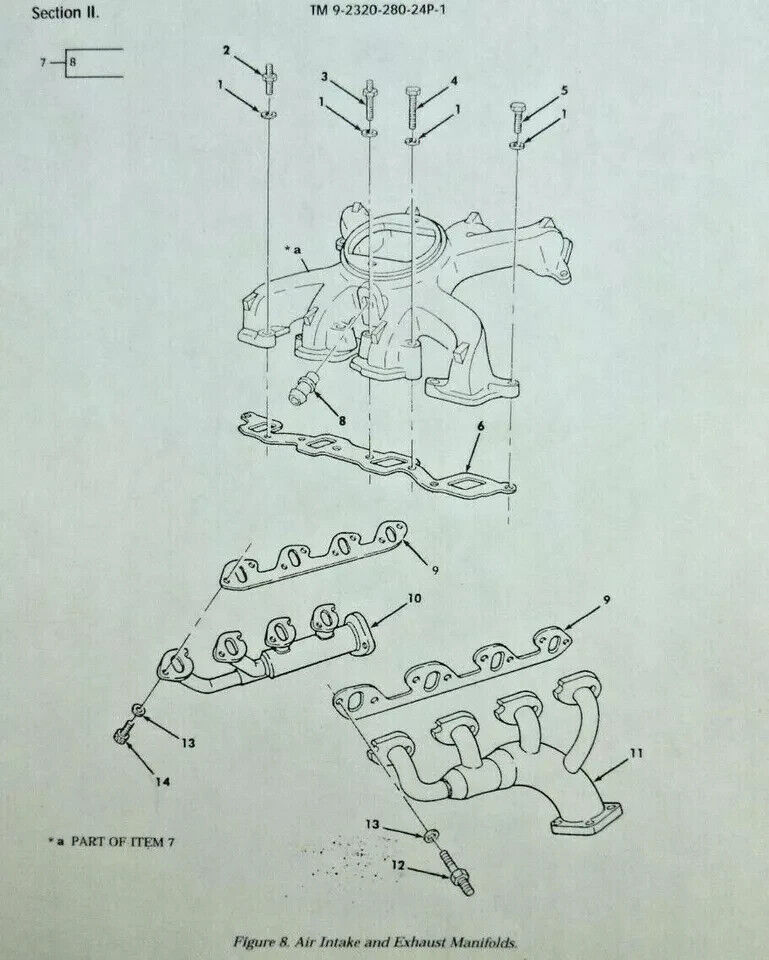 HMMWV M998 AIR INTAKE MANIFOLD SHOULDERED STUD BOLTS 10-1.5 X 20 X 30MM 14033946