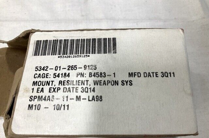 HH-60L MEDIVAC ARA B4583-1 WEAPON SYSTEM RESILIENT MOUNT 5342-01-265-9125