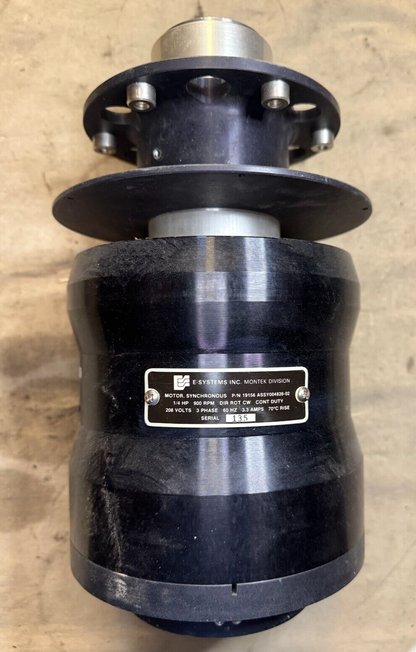 E-SYSTEMS 004828-02 208V 3P 60HZ 3.3A ALTERNATING CURRENT MOTOR 6105-00-469-6997