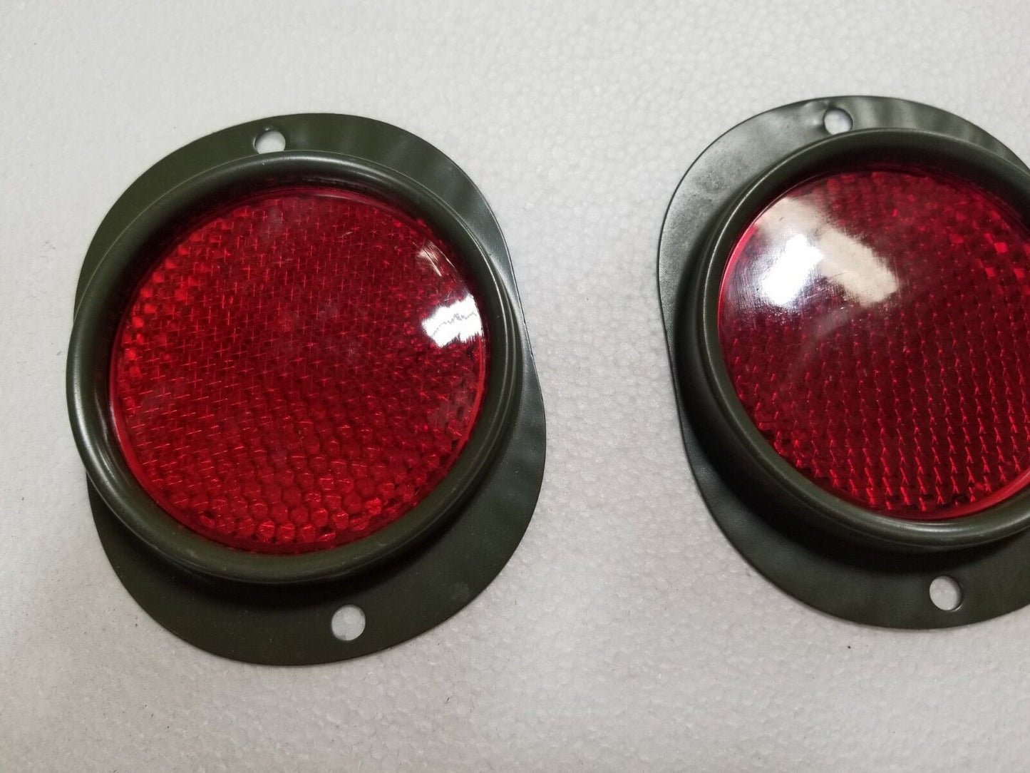 HMMWV REFLECTOR SET of 2 RED  MS35387-1  HUMVEE M998 HUMMER