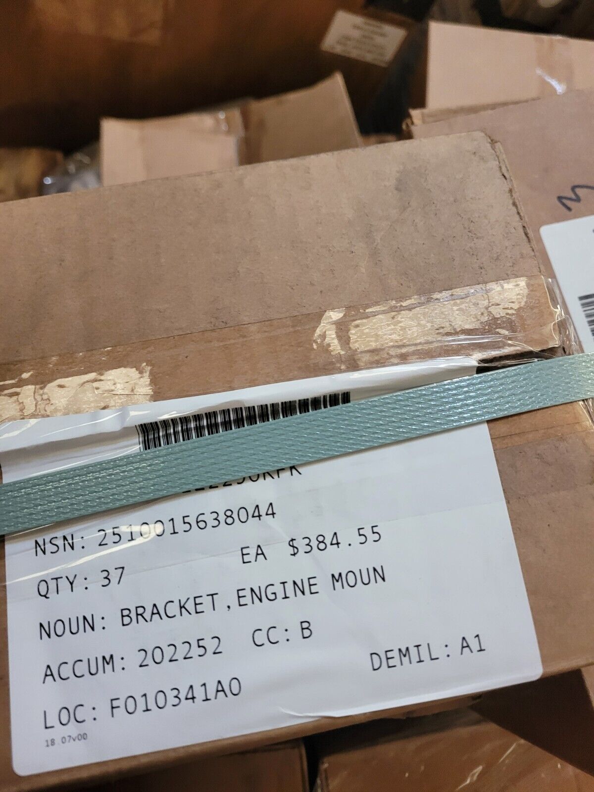 BAE SYSTEMS 4284844 ENGINE MOUNT BRACKETS 2510-01-563-8044 2 MRAP VARIANTS