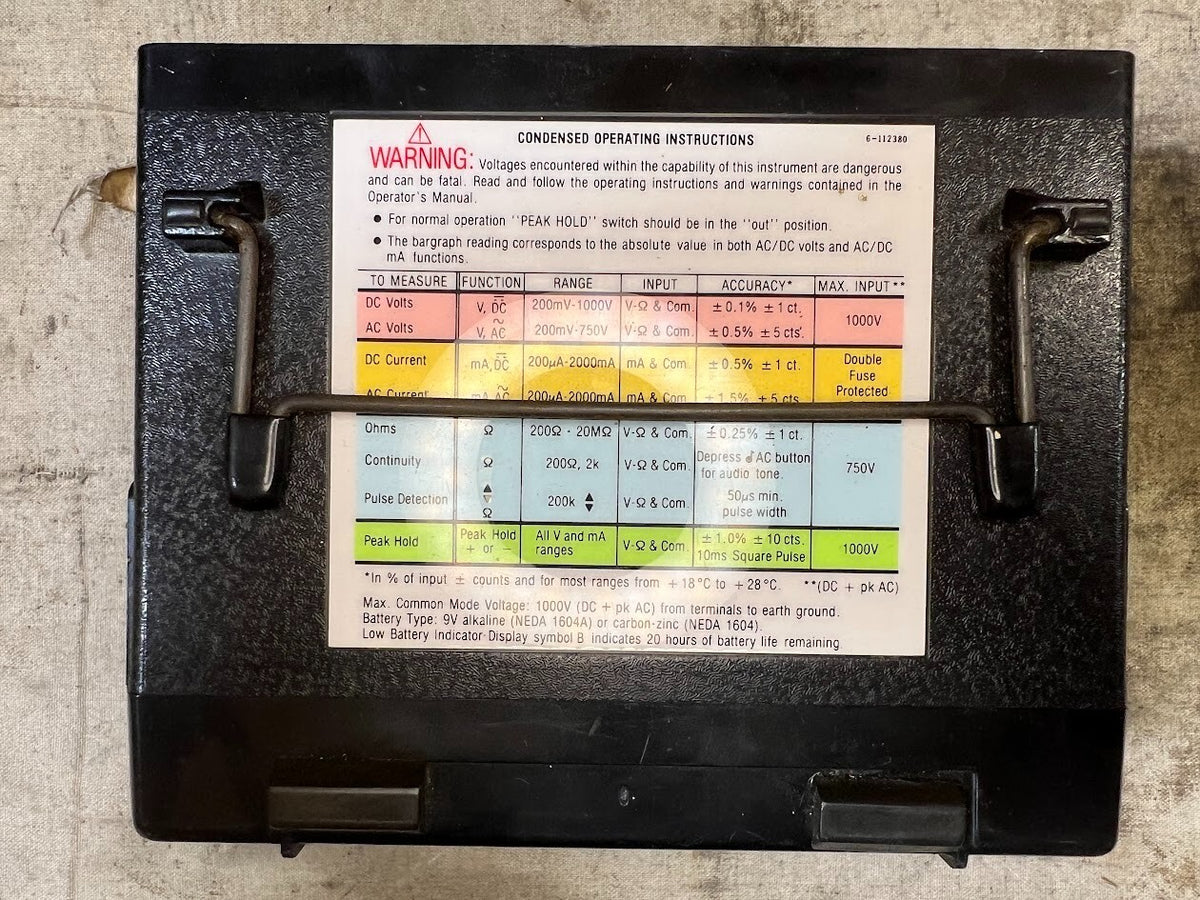 True Rms Digital Multimeter Without Case Leads - photo 4